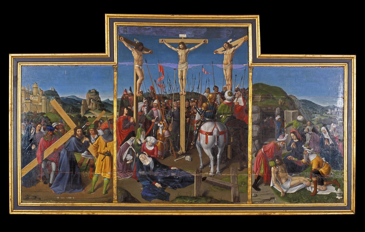 Indre et Loire N* 173 - Chateau de Loches - Çarmıha gerilmenin sunağı - Jean Fouquet Okulu - 1485 - by Unbekannt