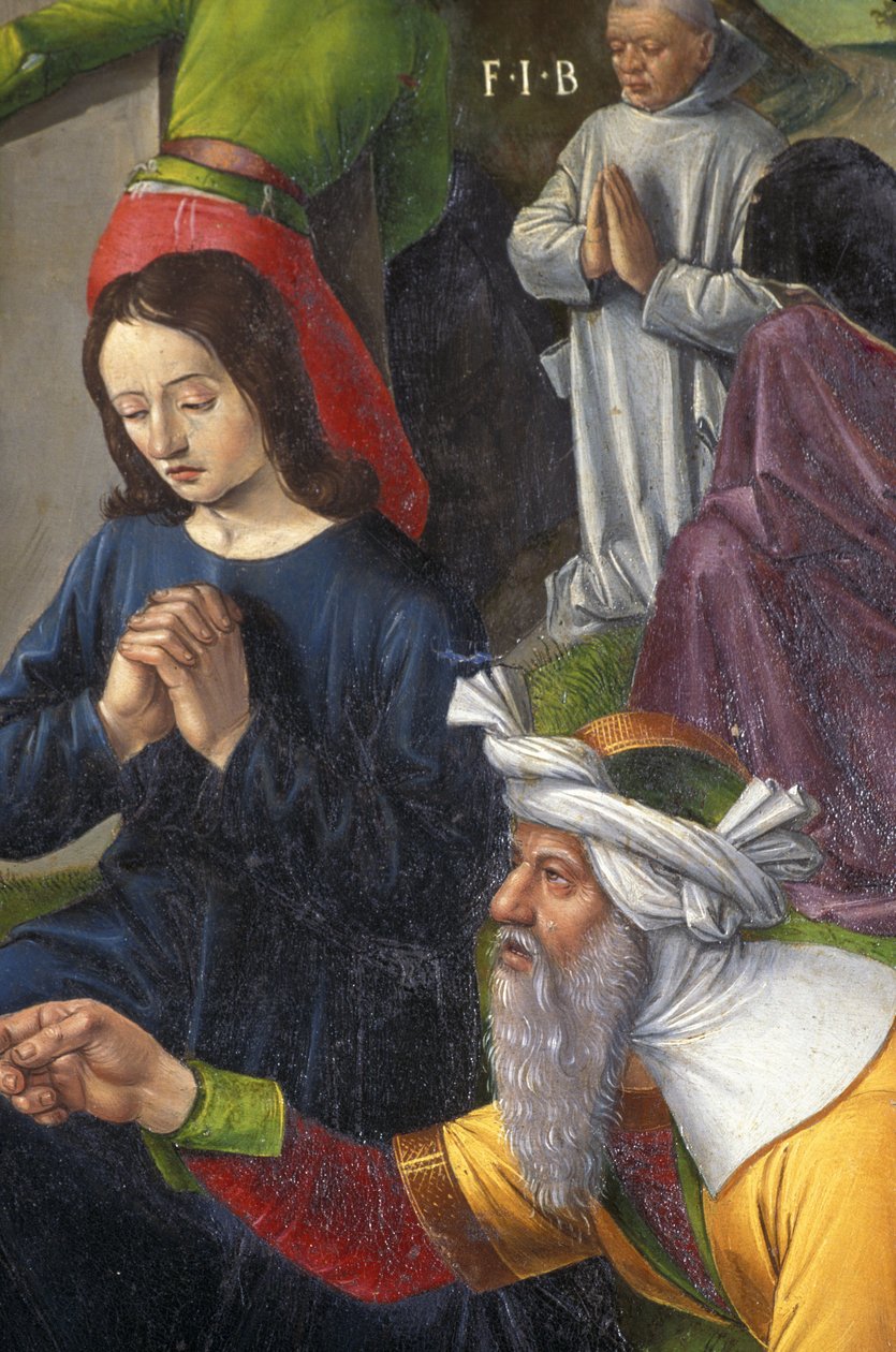 Indre & Loire N* 176 - Chateau de Loches - Çarmıha gerilmenin mihrabından detay - Jean Fouquet Okulu - 1485 - by Unbekannt