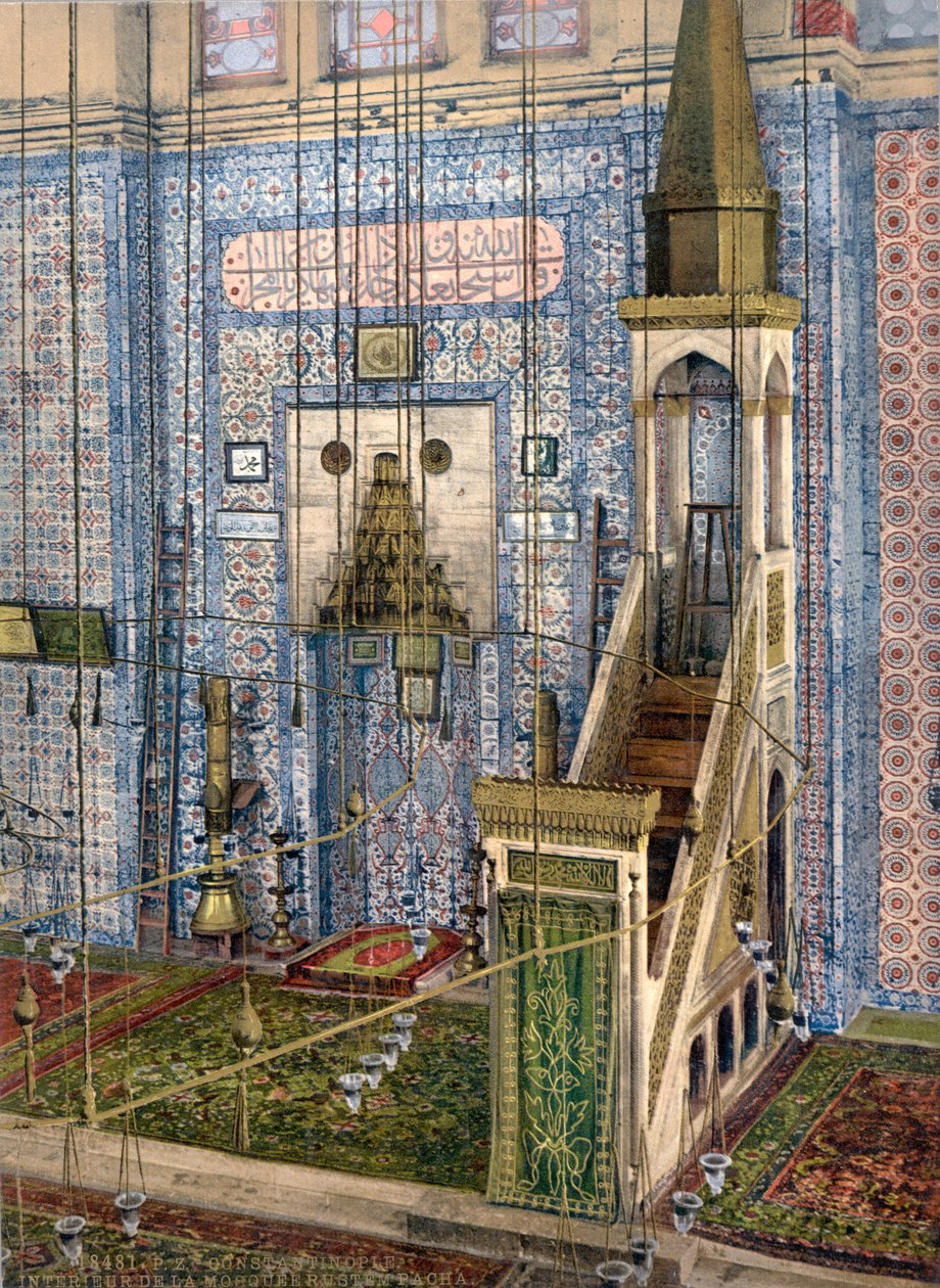 Rüstem Paşa Camii İçi, Konstantinopolis, c.1890-1900 by Unbekannt