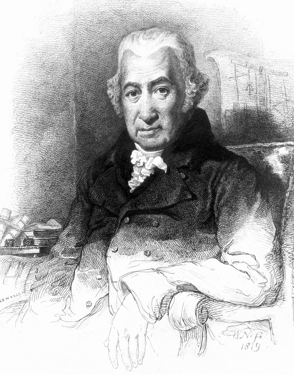 James Watt, İskoç mühendis, 19. yüzyılın başlarında by Unbekannt