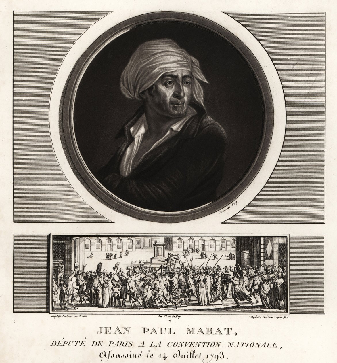 Ulusal Konvansiyondaki Paris Milletvekili Jean Paul Marat, 1793