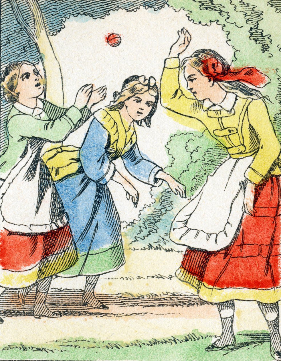 Oyun: La pelota - Çocuk Eğlence Alfabesi c.1890 (litografi) by Unbekannt