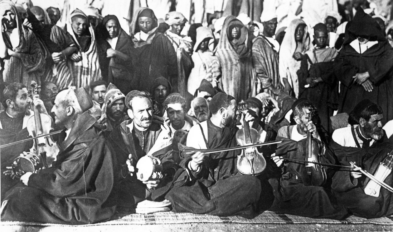 Fas'taki Yahudi müzisyenler, 1900 dolayları (fotolito) by Unbekannt