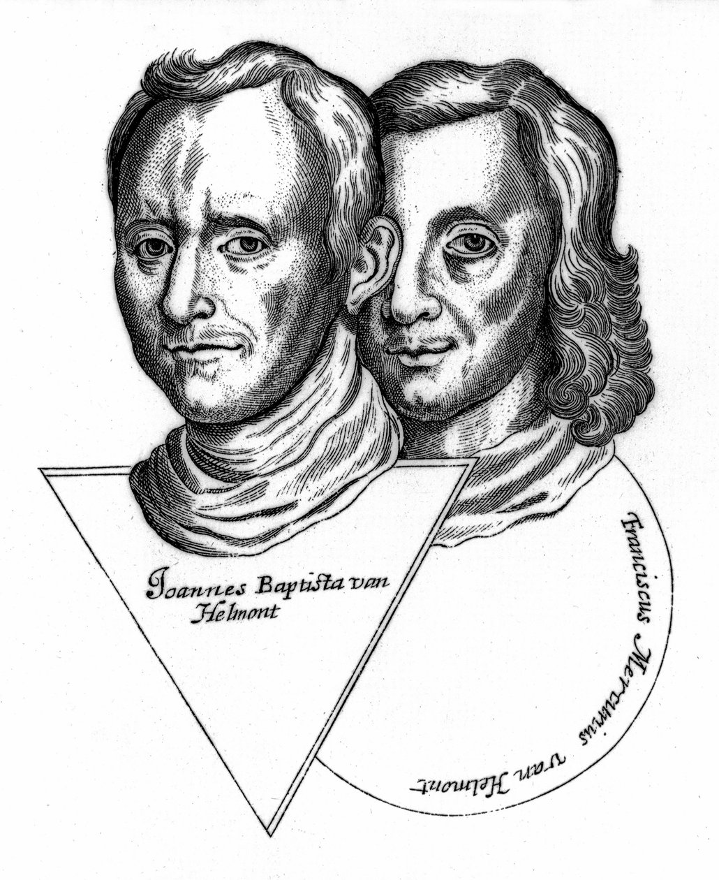 Joannes Baptiste van Helmont ve Franciscus Mercurius van Helmont by Unbekannt