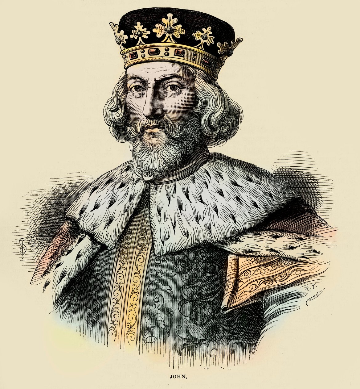 John I, İngiltere Kralı (gravür) by Unbekannter Künstler