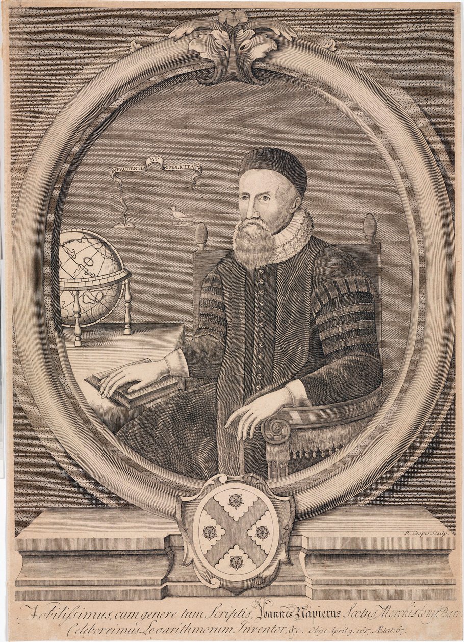 John Napier, İskoç matematikçi, c 1600 by Unbekannt