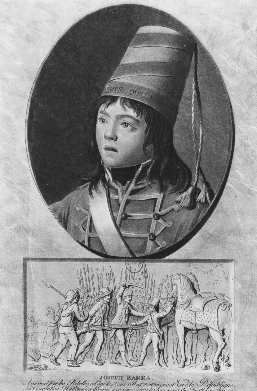 Joseph Bara veya Barra (1779 - 1793), Fransız askeri. by Unbekannt