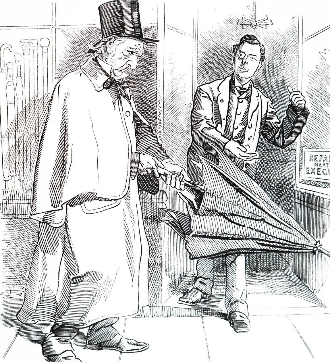 Joseph Chamberlain ve William Ewart Gladstone. by Unbekannt