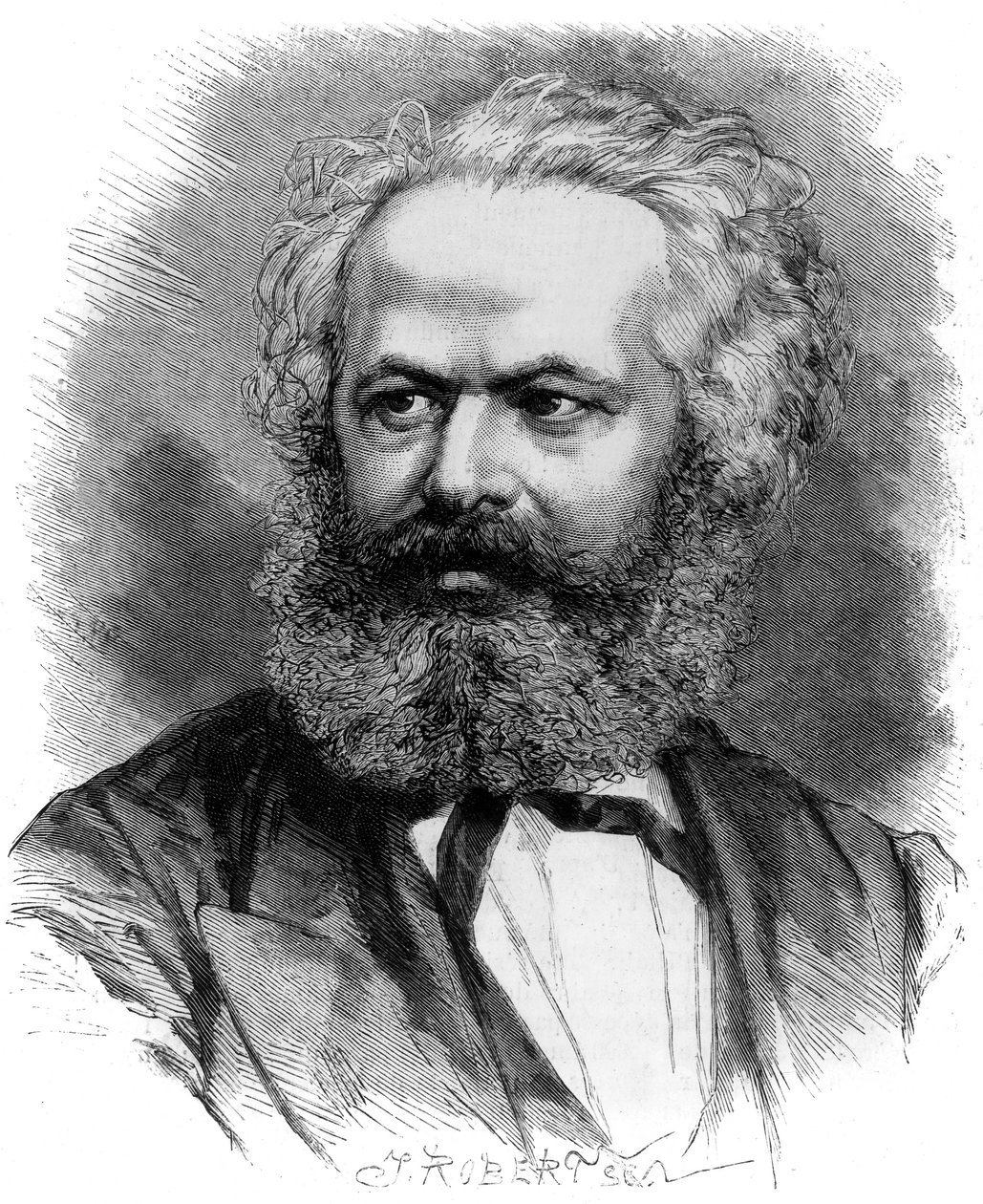 Karl Marx (gravür by Unknown