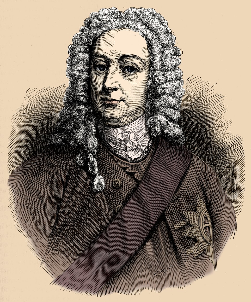 Kral George II - portre by Unbekannter Künstler