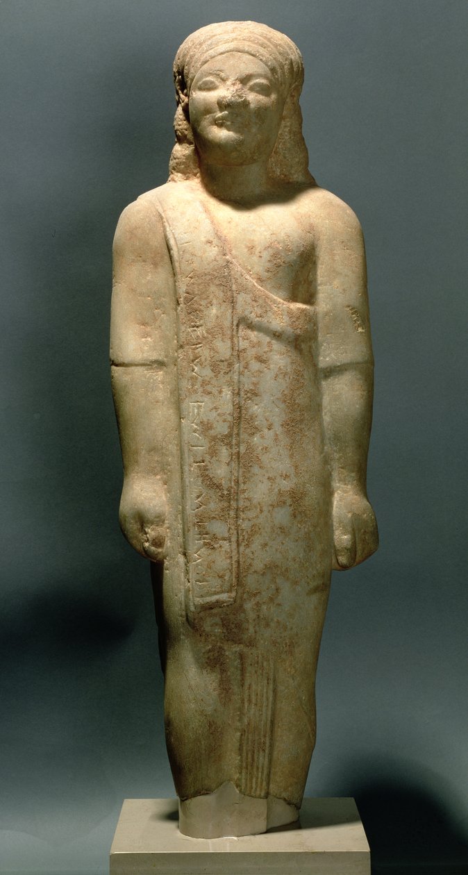 Kouros Dionysermos, Yunan, Arkaik Dönem, yaklaşık MÖ 600 (taş) by Unbekannt