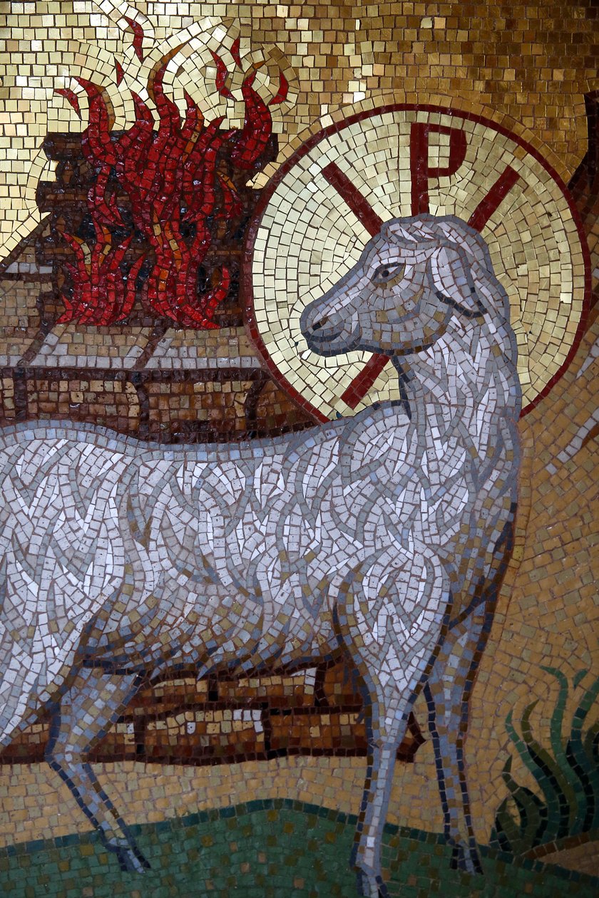 Kykkos Manastırı, Kıbrıs. Lamb of God mozaiği, 20150510, Pedoulas, Kıbrıs by Unbekannt