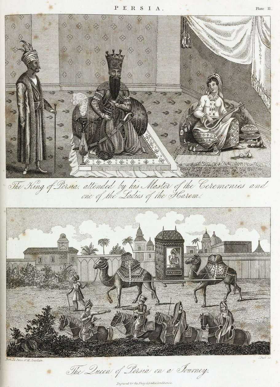 Pers Kralı ve Kraliçesi, 1810-1829 dolaylarında by Unbekannt