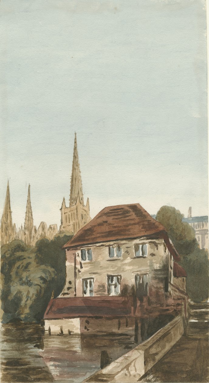 Lichfield - Kayıt Memurunun Yakınındaki Evi: sulu boya, ve [?19.yüzyıl] by Unbekannt