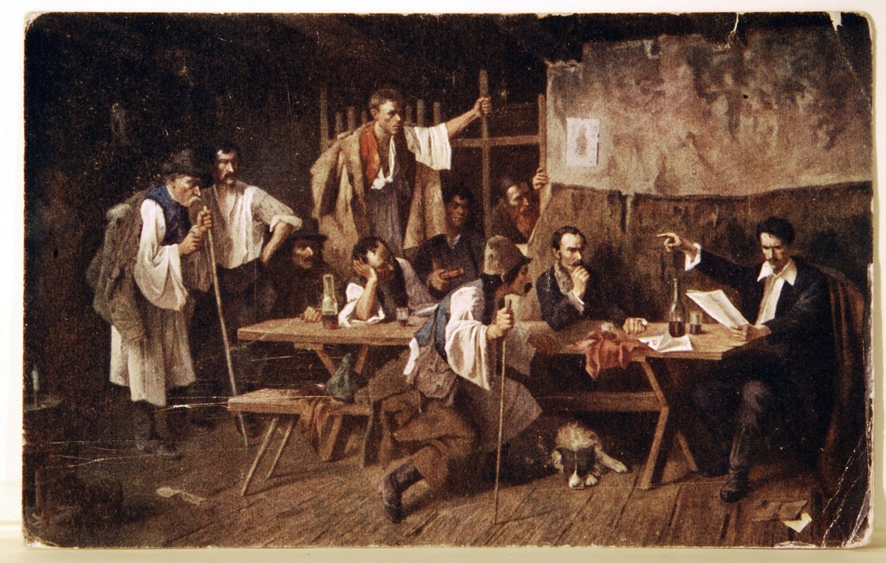 Edebiyat. Macar şair Petofi, 1848 dolayları Kartpostal, Macaristan, 1900 dolayları (kartpostal) by Unbekannter Künstler