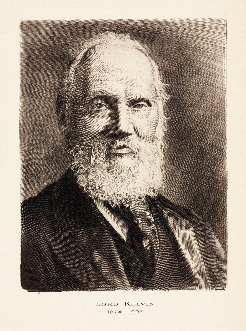 Lord Kelvin, İskoç mühendis, matematikçi ve fizikçi, c 1900 by Unbekannt