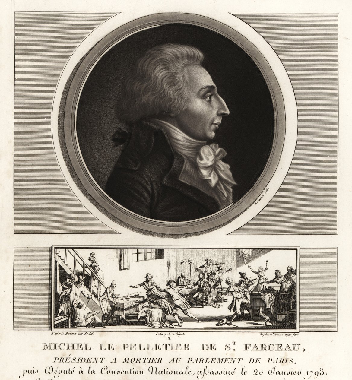 Louis-Michel le Peletier, Saint-Fargeau Markisi (1760-1793), Fransız politikacı ve Fransız Devrimi şehidi by Unbekannt