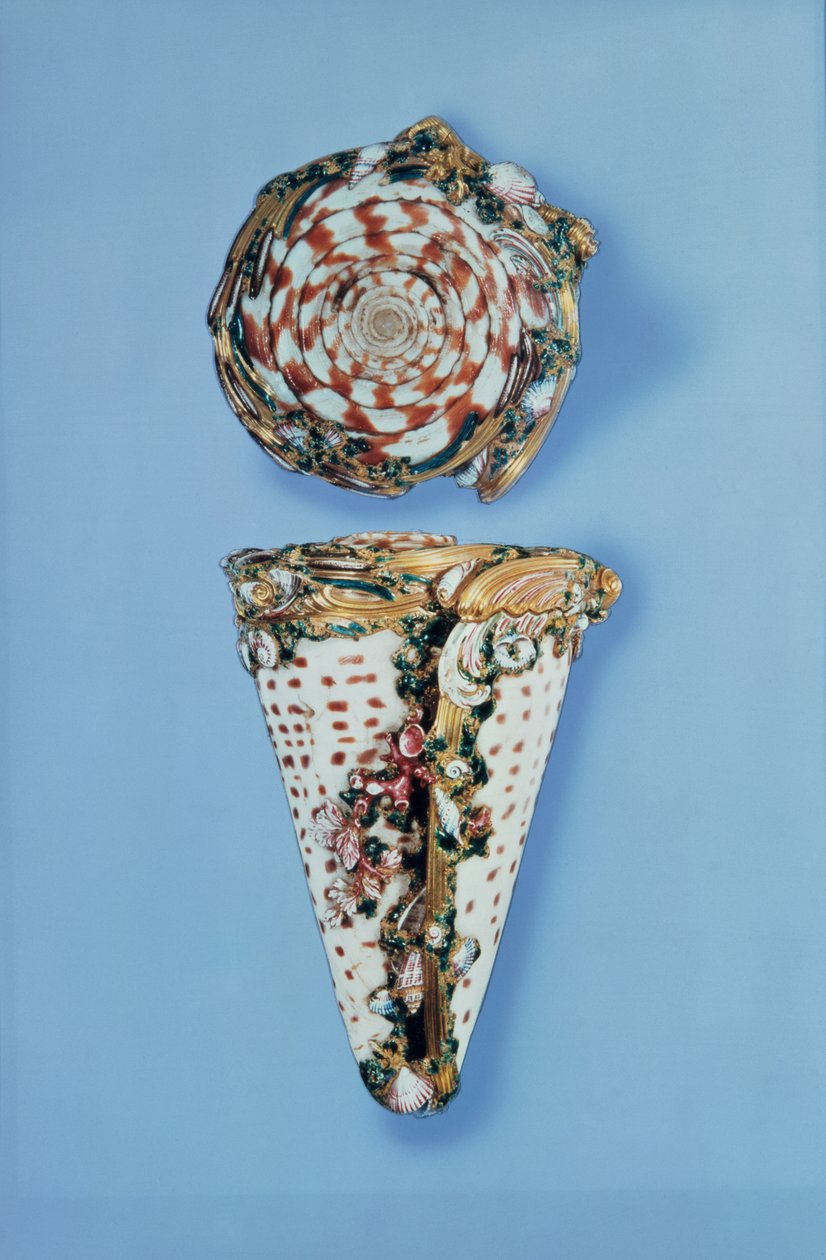 Kabuk şeklinde Louis XV altın enfiye kutuları, B.Sagaret, Paris (1715-74) by Unbekannt