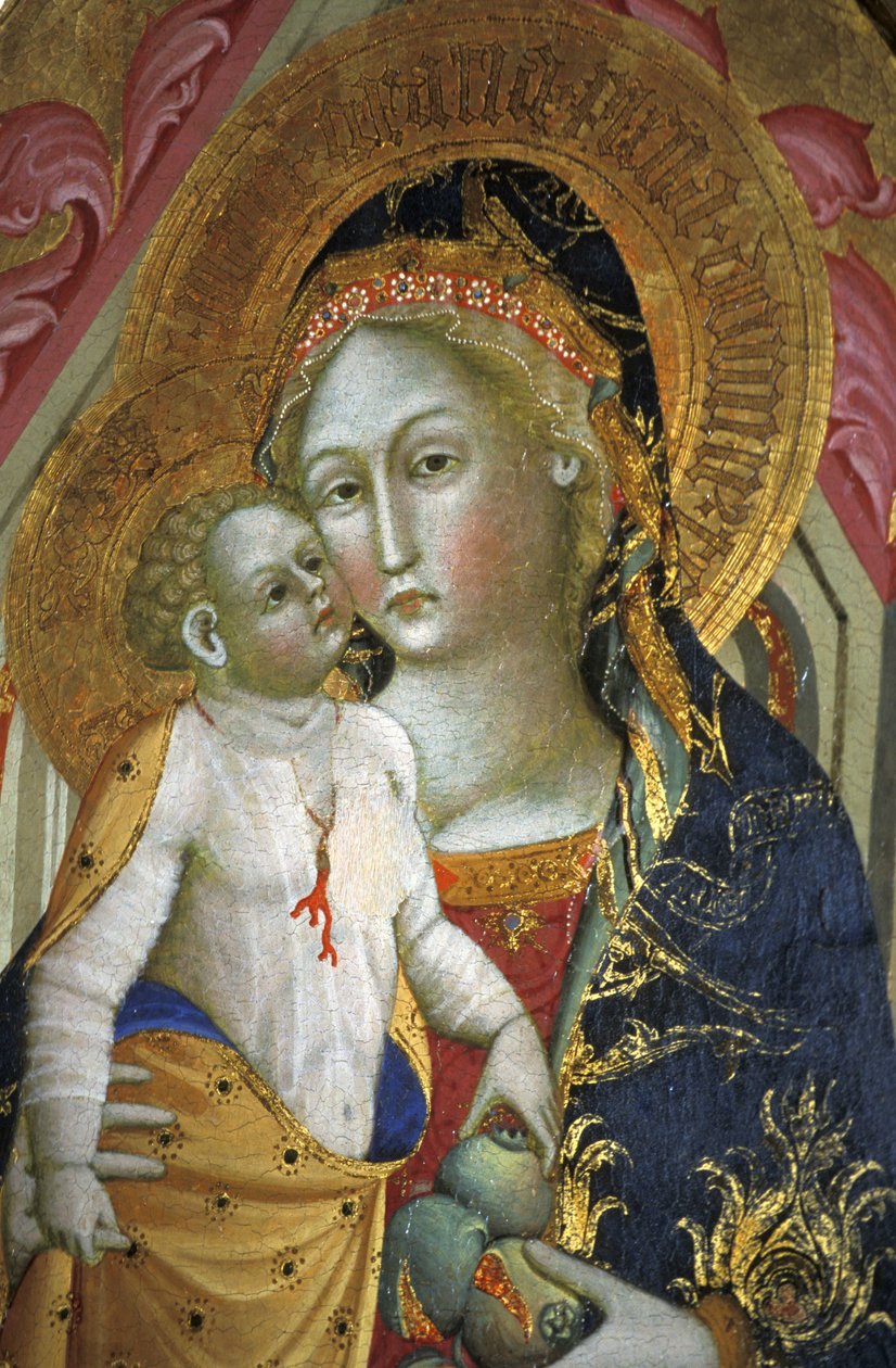 Madonna ve çocuk, Francesco di Gentile, XIV yüzyıl, Piersanti müzesi, Matelica, Marche, İtalya by Unbekannt