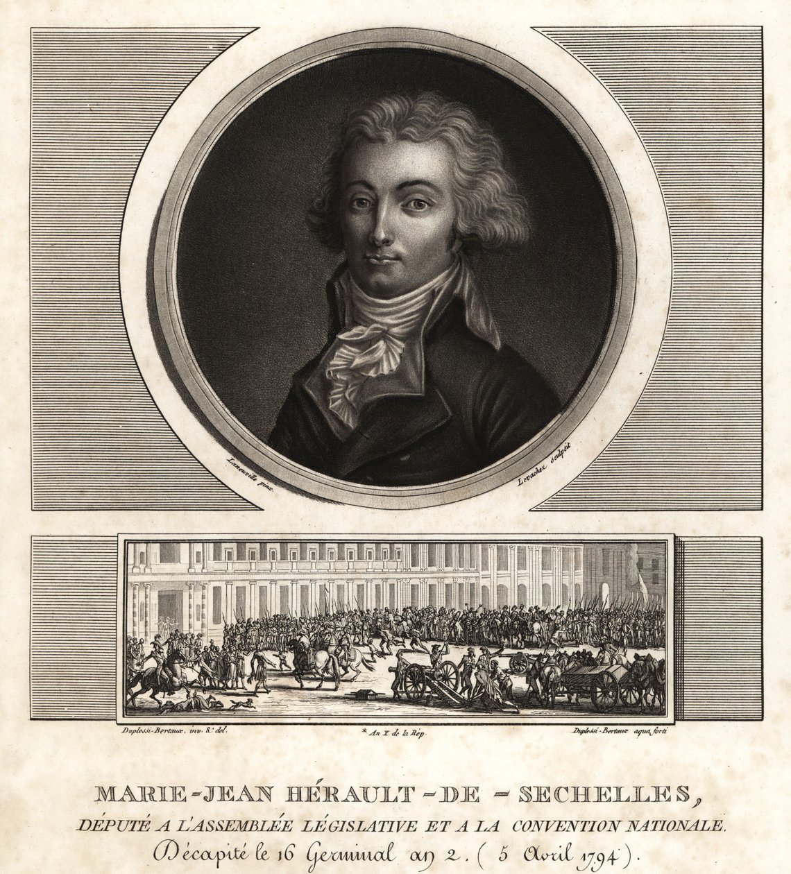 Marie-Jean Herault de Sechelles (1759-1794), Fransız yargıç ve politikacı Terör Saltanatı