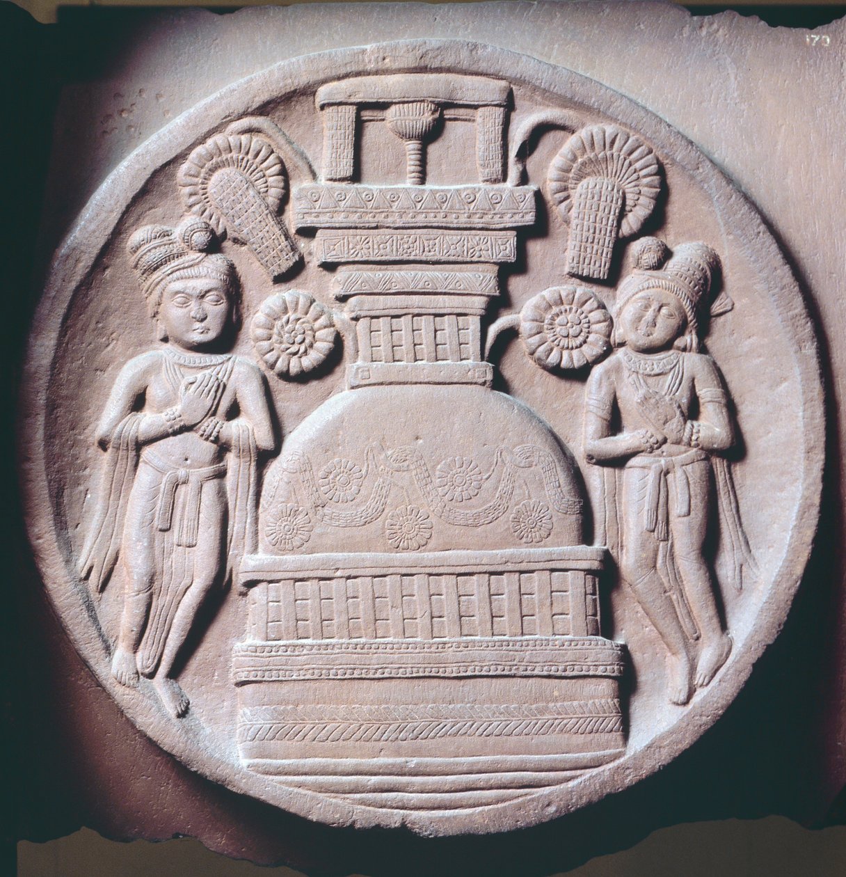 Tapanlarla madalyon, Bharhut Stupa
