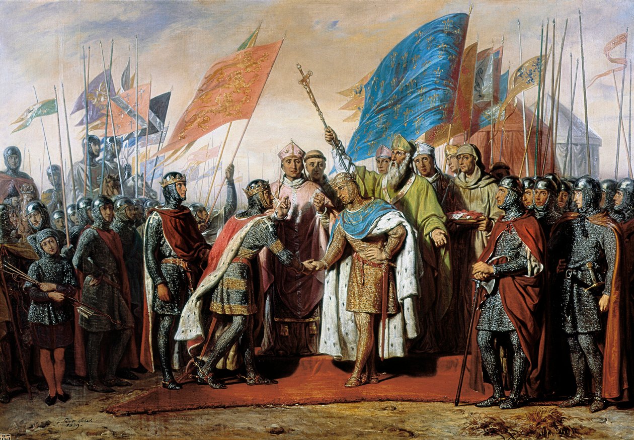 Fransa Kralı II. Philip ile İngiltere Kralı II. Henry arasında Gisors'ta görüşme, 21 Ocak 1188 by Unbekannt
