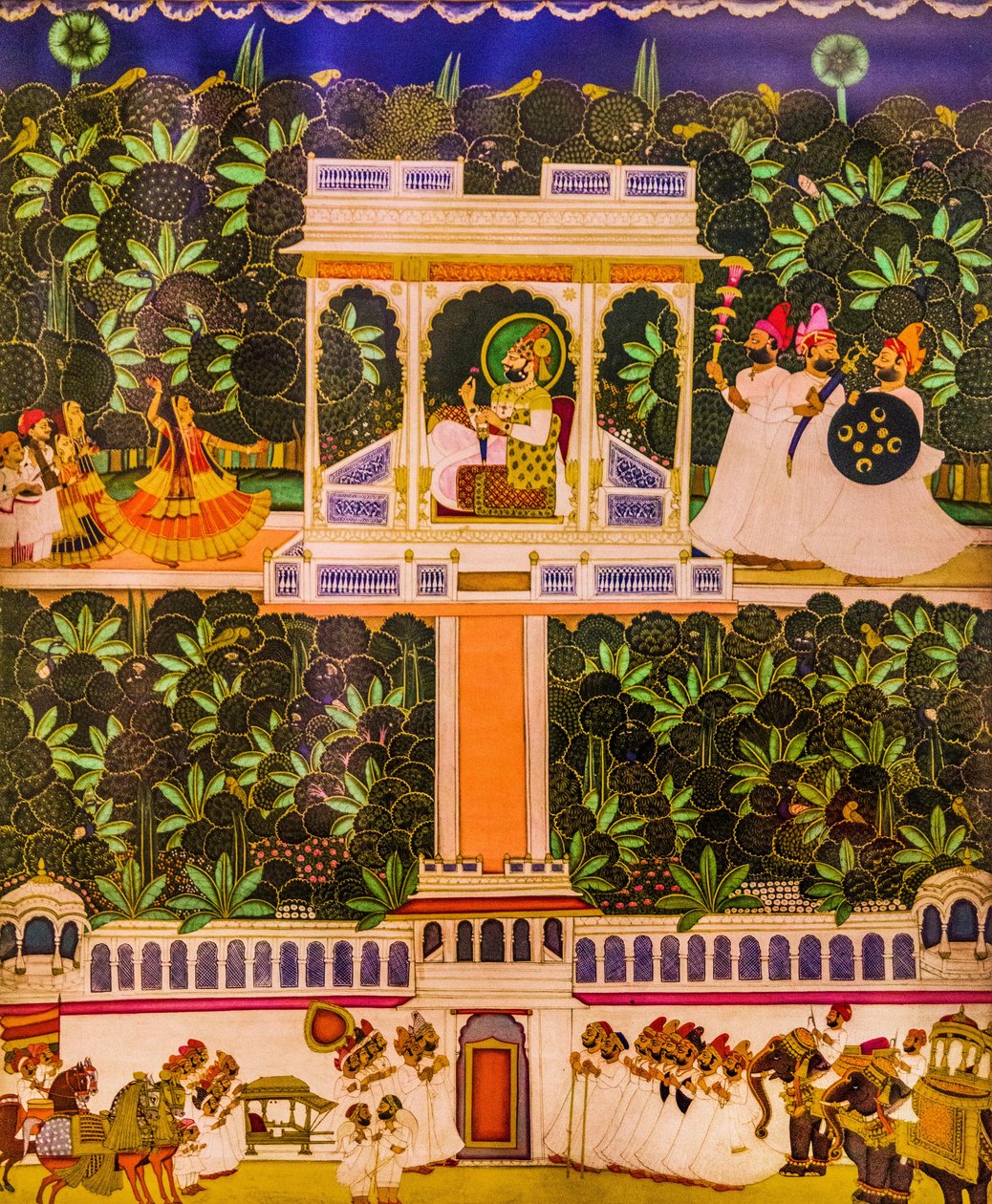 Minyatür tablo, Meherangarh Kalesi, Jodpur, Jodpur, Rajasthan, Hindistan, Asya (fotoğraf) by Unbekannter Künstler