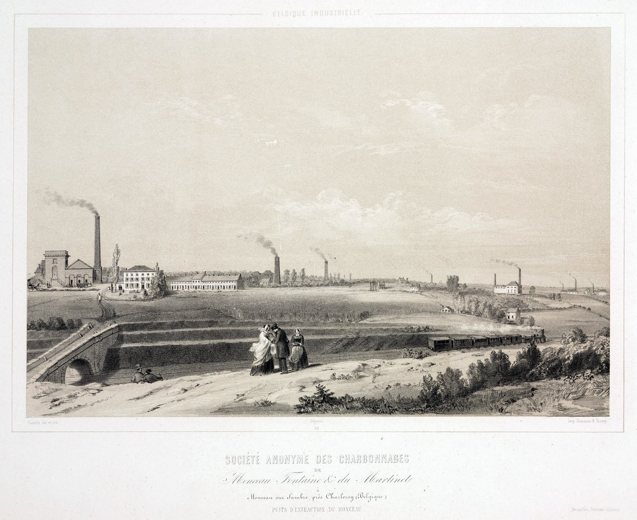 Madencilik, Kömür Monceau Fontaine & du Martinet Coalmining Ltd, Belçika by Unbekannt