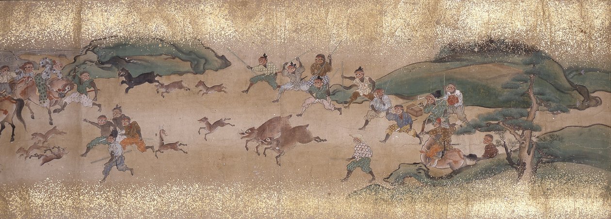 Maymun Avı (mürekkep, renkler, kağıt) by Unbekannter Künstler
