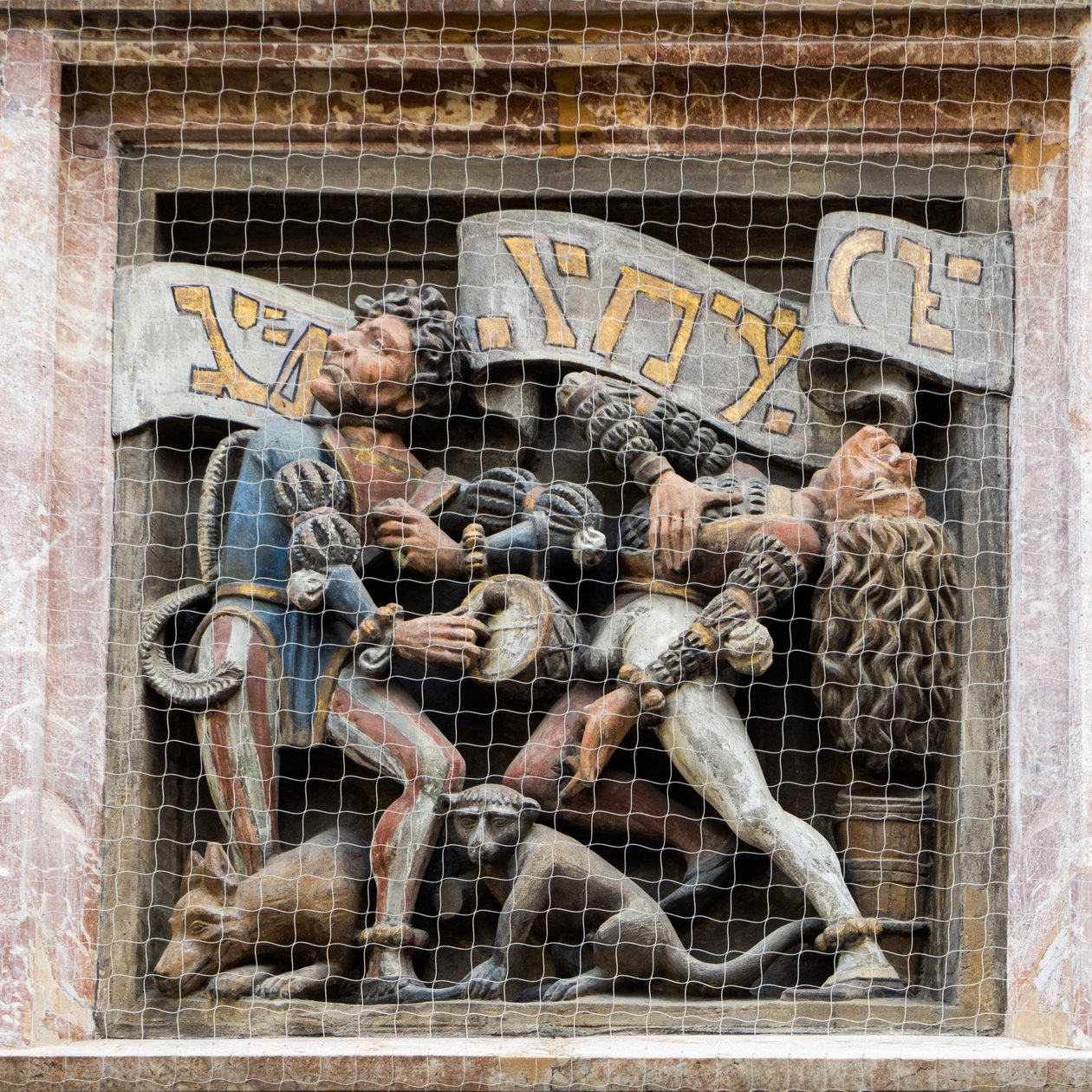 Morris dansçıları, Goldenes Dachl cumbalı kabartması, Innsbruck, Tirol, Avusturya, Avrupa (fotoğraf) by Unbekannter Künstler