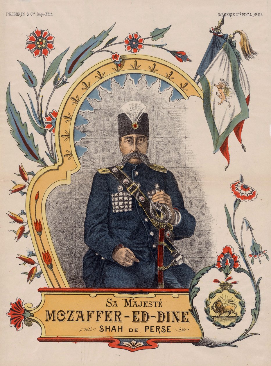 Mozzafar-al-Din Shah ow Mozzaffardin Shah - Muzaffar ad-din Shah Qajar by Unbekannt
