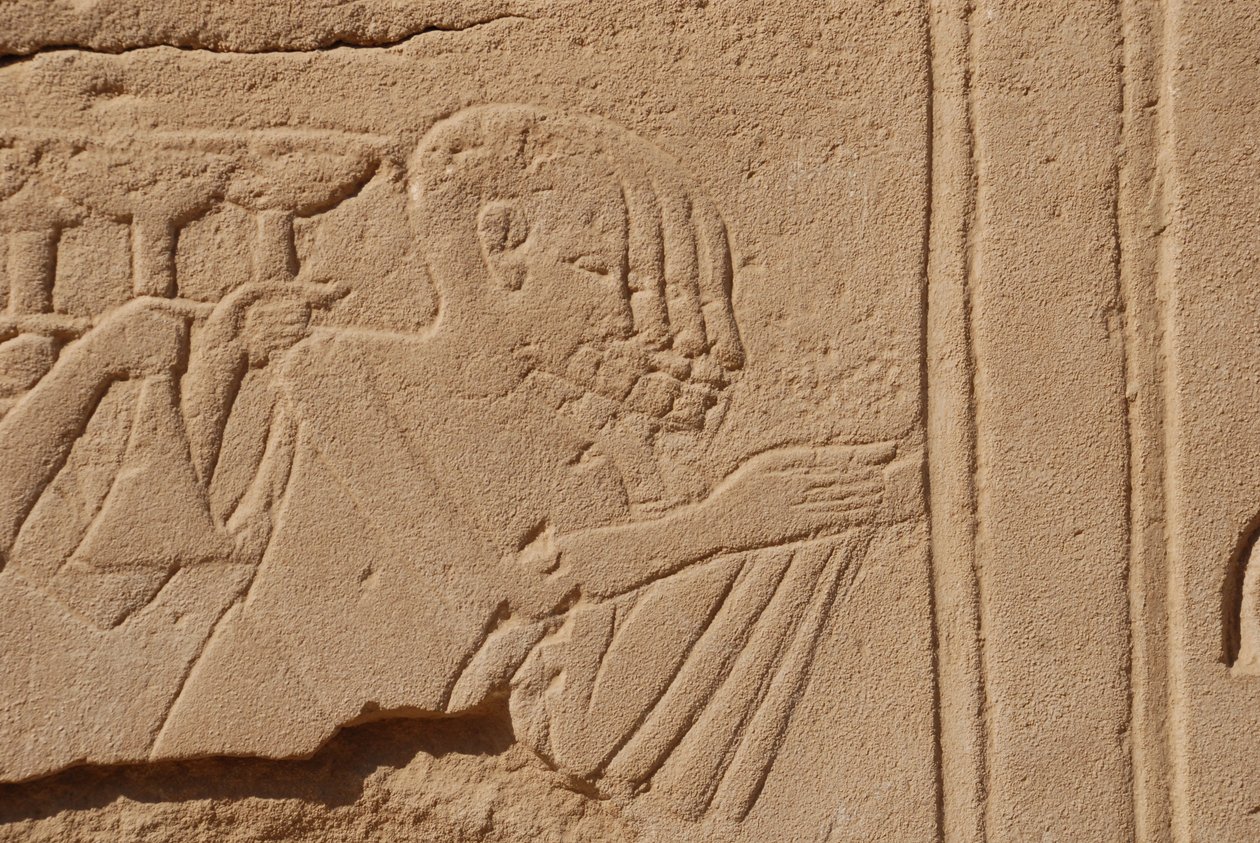 Çoklu Kafalar, karnak, Luksor, Mısır (fotoğraf) by Unbekannt