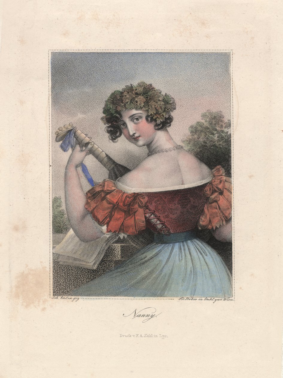 Dadı, Leipzig, 1840 dolayları (gravür) by Unbekannter Künstler