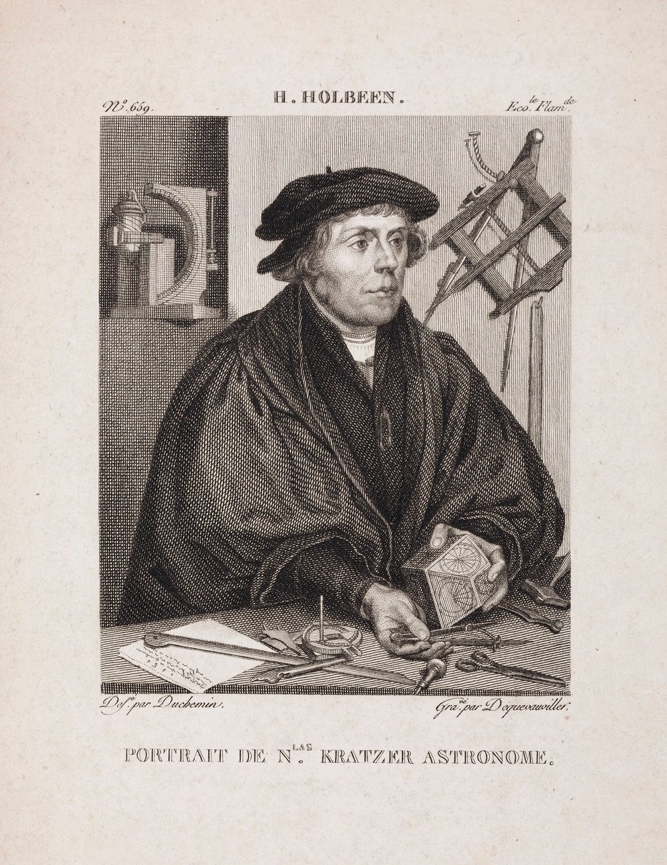 Nicholas çizikler, Alman astronom, c1528 by Unbekannt