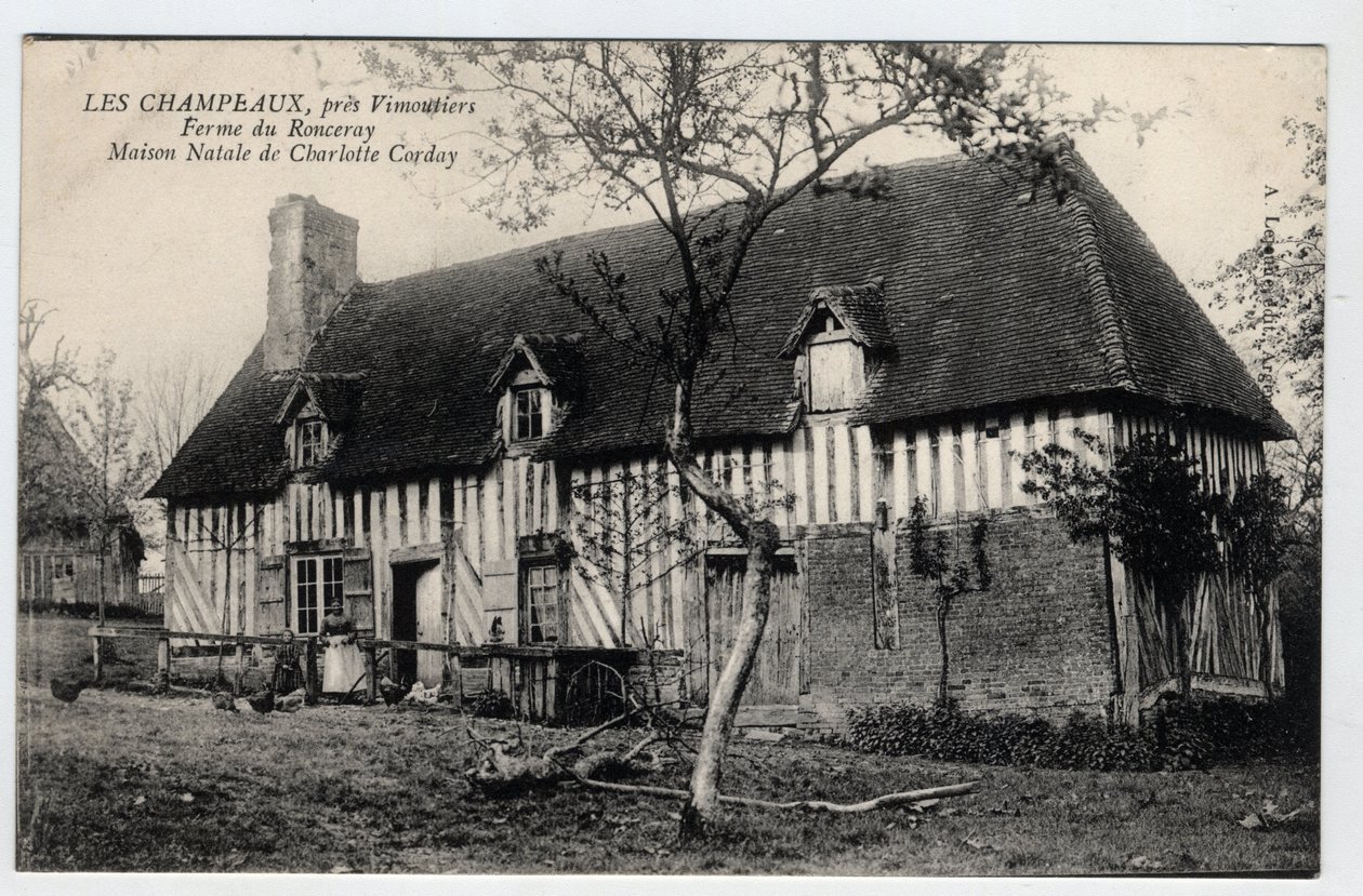 Normandy, Orne (61), Les Champeaux: Charlotte Corday