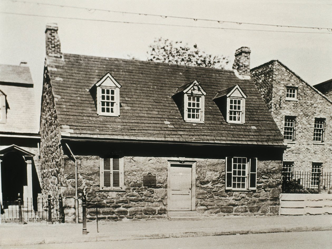 Old Stone House (1737) Richmond'daki (Amerika Birleşik Devletleri) en eski ev, bugün Amerikalı yazar Edgar Allan POE'ye (1809-1849) adanmış bir müzeye dönüştürülmüştür. by Unbekannt