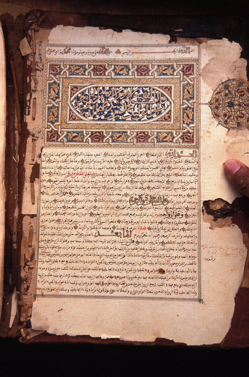 Eski Kuran el yazmaları, Chinguetti, Moritanya by Unbekannt