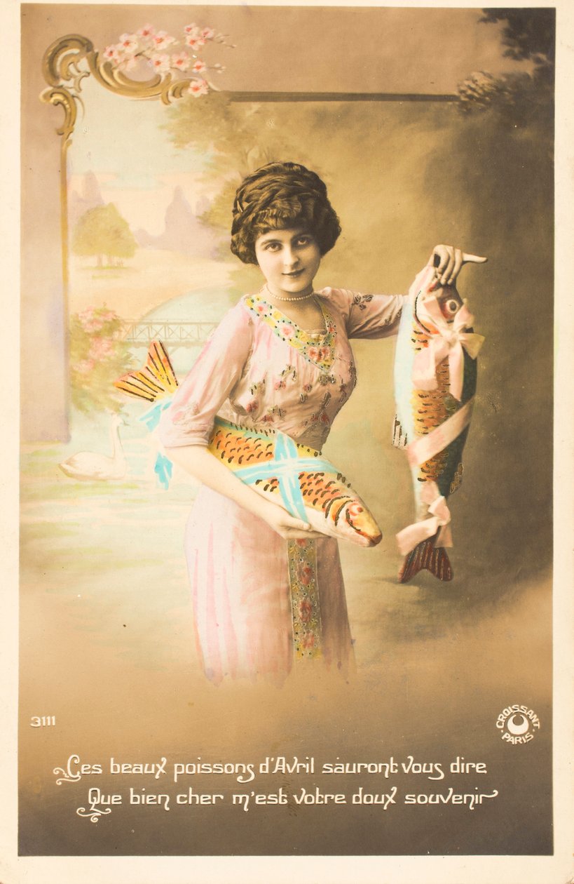 Eski kartpostal/Nisan balığı by William M. Timlin