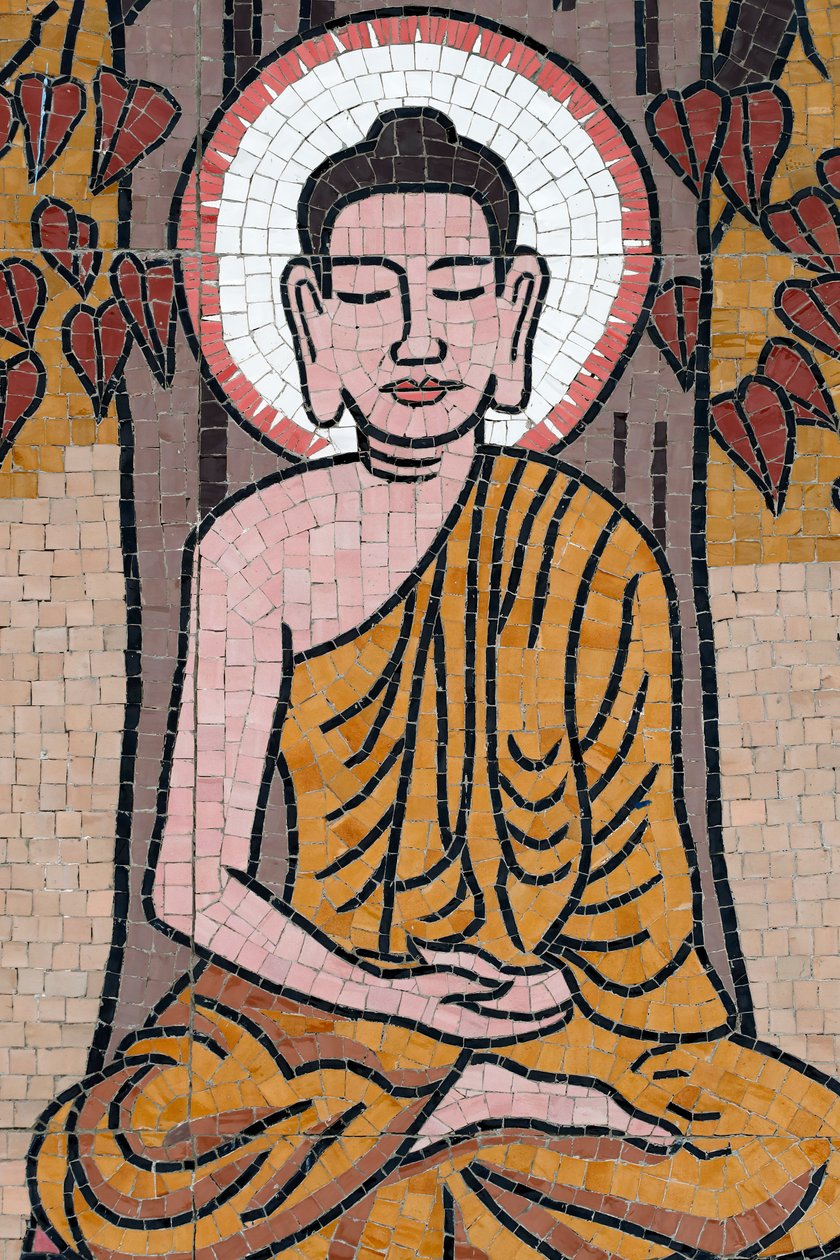Ong Nui Budist pagoda, Duvar freski, Buda