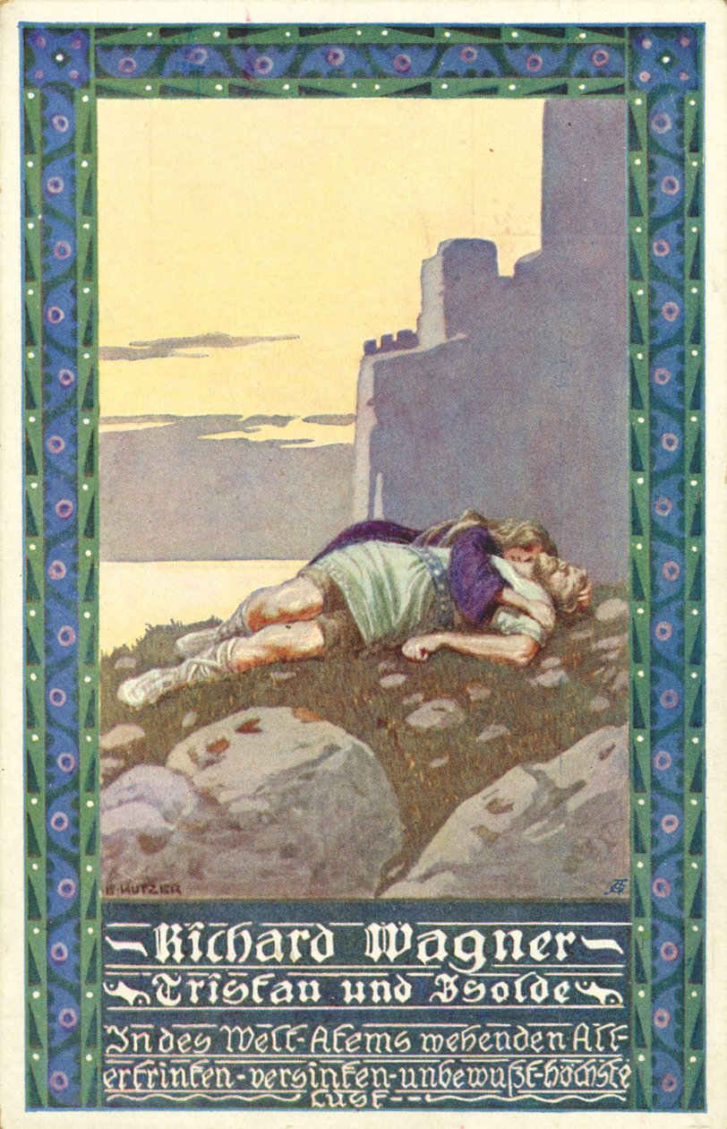 Wagner'in Operası Tristan ve Isolde (poster) by Unbekannter Künstler