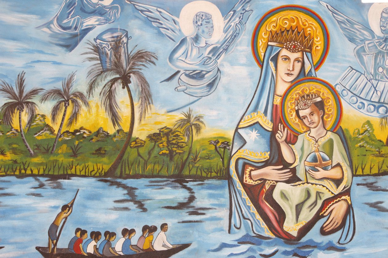 Our Lady of Togo fresk, Togoville, Togo by Unbekannt
