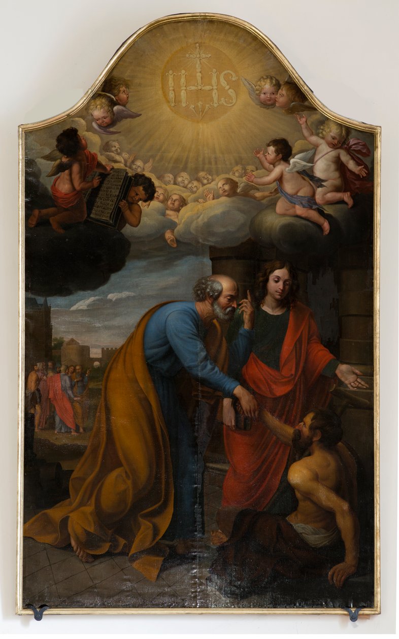 Bölge kilisesi (Nederbrakel, Bölge Kilisesi Sint-Pieter-in-de-Banden). İç mekan. tablo. by Unbekannter Künstler