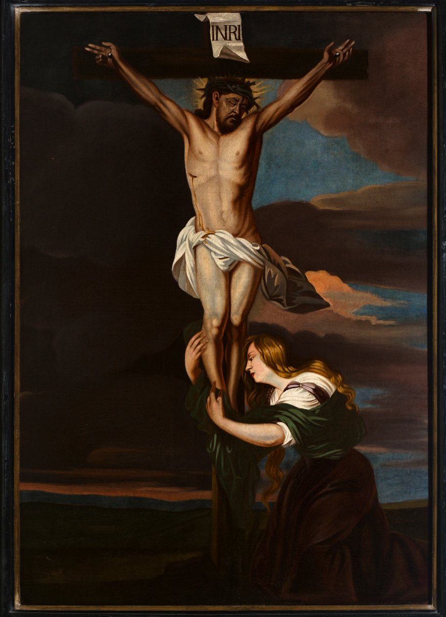 Bölge kilisesi (Parochekerk Onze-Lieve-Vrouw). İç mekan. Tablo. Calvary. by Unbekannter Künstler