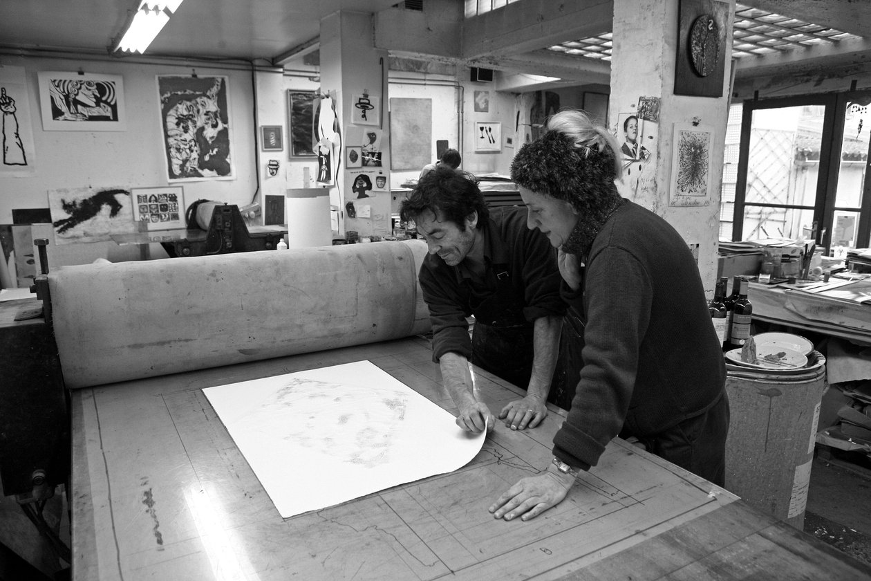 Pasnic gravür atölyesinin kurucu ortağı Pascal Gauvard, Fransız ressam Annie-Paule Thorel. Baskıdan sonra gravürden keşfedildi. 2009 yılında Paris
