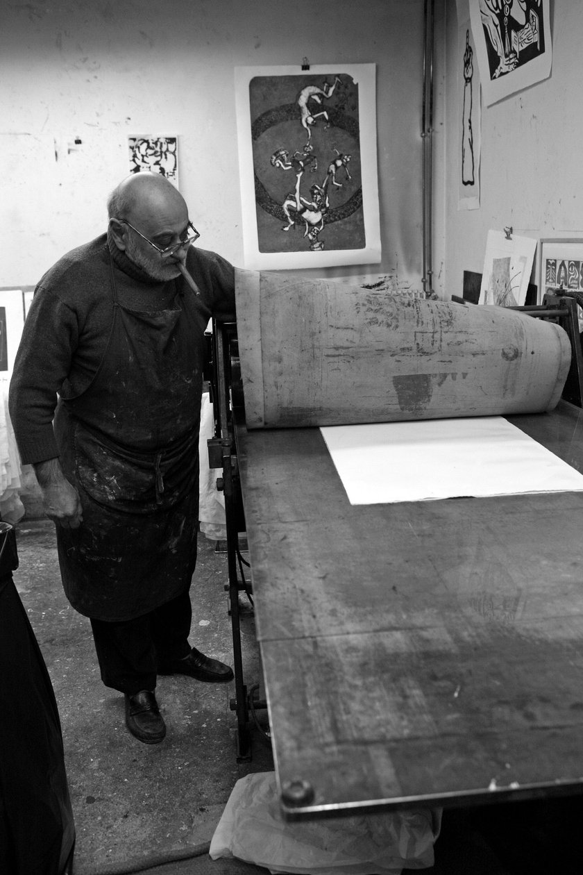 Lübnanlı ressam ve oymacı Dikran Daderyan