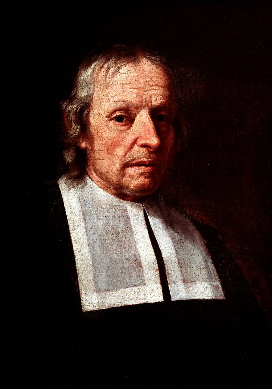 Marcello Malpighi'nin portresi, İtalyan doktor ve biyolog (resim) by Unbekannter Künstler