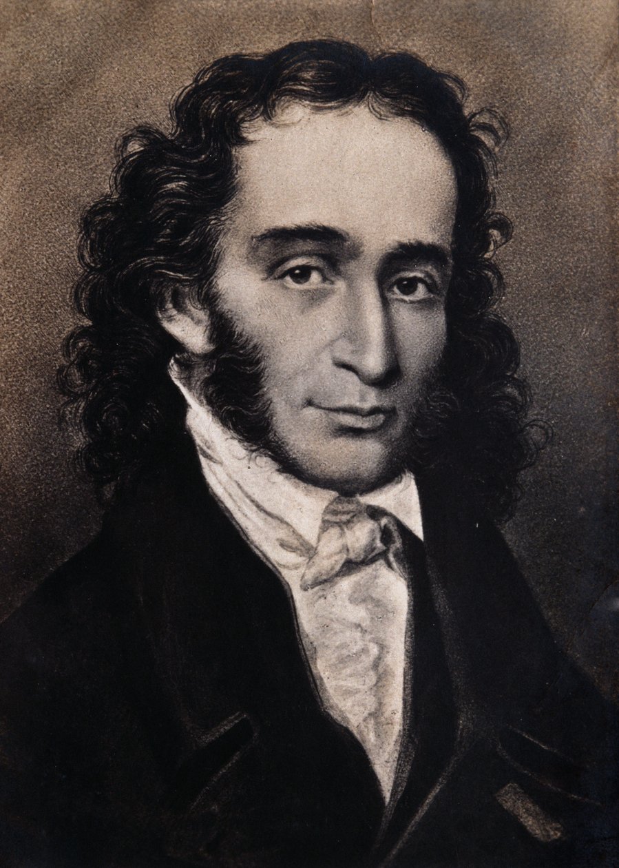 Niccolo Paganini'nin portresi (gravür) by Unbekannter Künstler