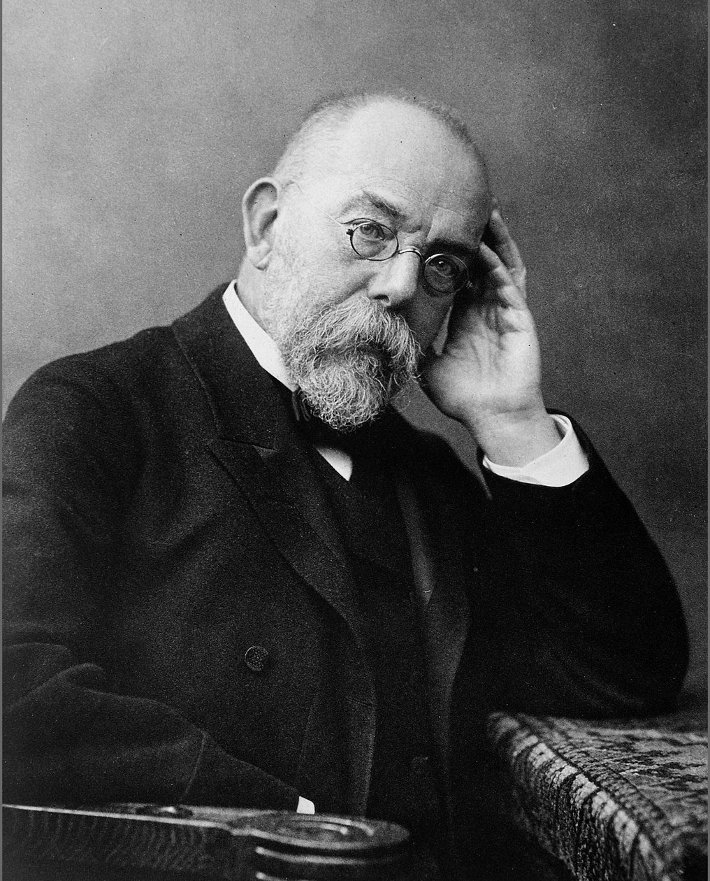 Alman doktor Robert Koch'un portresi by Unbekannter Künstler