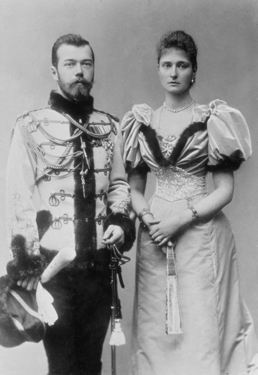 Çar II. Nicholas (1868-1918) ve Hessen Prensesi Alix