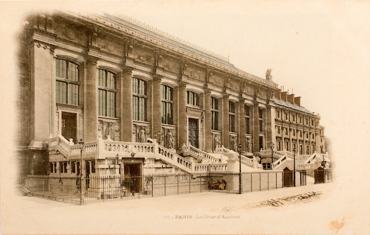 Kartpostal / Ağır Ceza Mahkemesi / Paris / Seine / Ile de France / Fransa by William M. Timlin